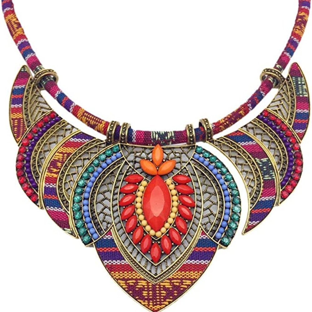 Egyptian Style Multicolor Necklace